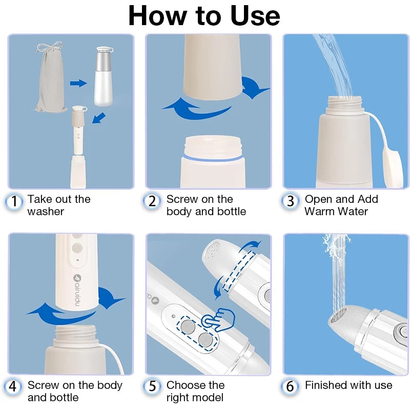 Portable Bidet Electric Handheld 270ML Bath Sprayer for Postpartum USB rechargeable